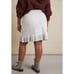 Anthropologie Dolan Left Coast Zebra Ruffled Knit Mini Skirt NWT SZ 1X