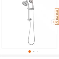 Glacier Bay 6-Spray Wall Bar Rain Can Showerhead with Hand Shower in Brushed Nic