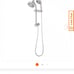Glacier Bay 6-Spray Wall Bar Rain Can Showerhead with Hand Shower in Brushed Nic