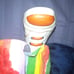 Musical porcelain clown doll