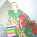 Musical porcelain clown doll