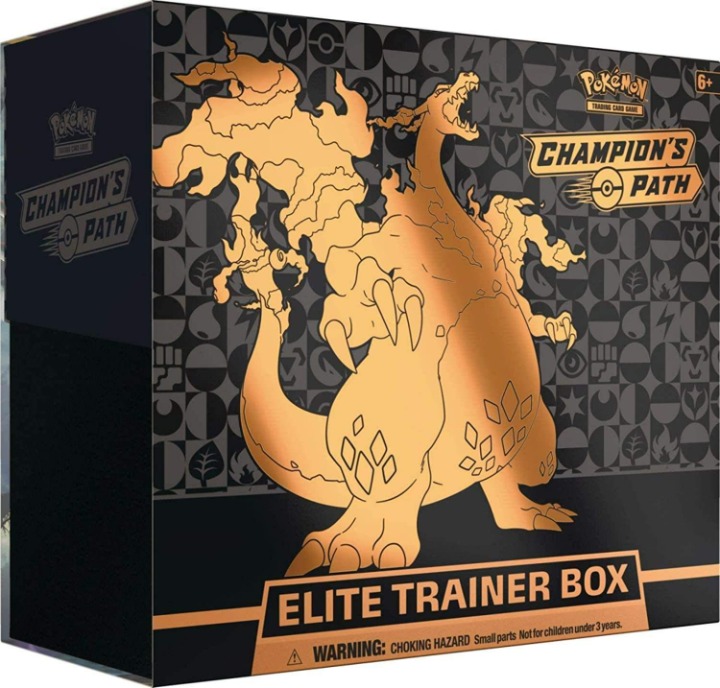 Pokemon TCG Champion's Path Elite Trainer Booster Box-10 Booster Packs Plus More