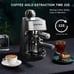 SOWTECH Espresso Machine, 3.5 Bar 4 Cup Steamer Coffee Maker Cappuccino Machine