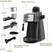 SOWTECH Espresso Machine, 3.5 Bar 4 Cup Steamer Coffee Maker Cappuccino Machine