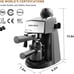 SOWTECH Espresso Machine, 3.5 Bar 4 Cup Steamer Coffee Maker Cappuccino Machine