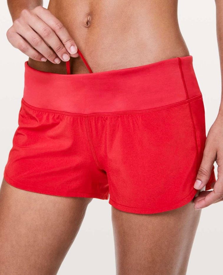 NWT Lululemon Speed Up Shorts 2.5 Red