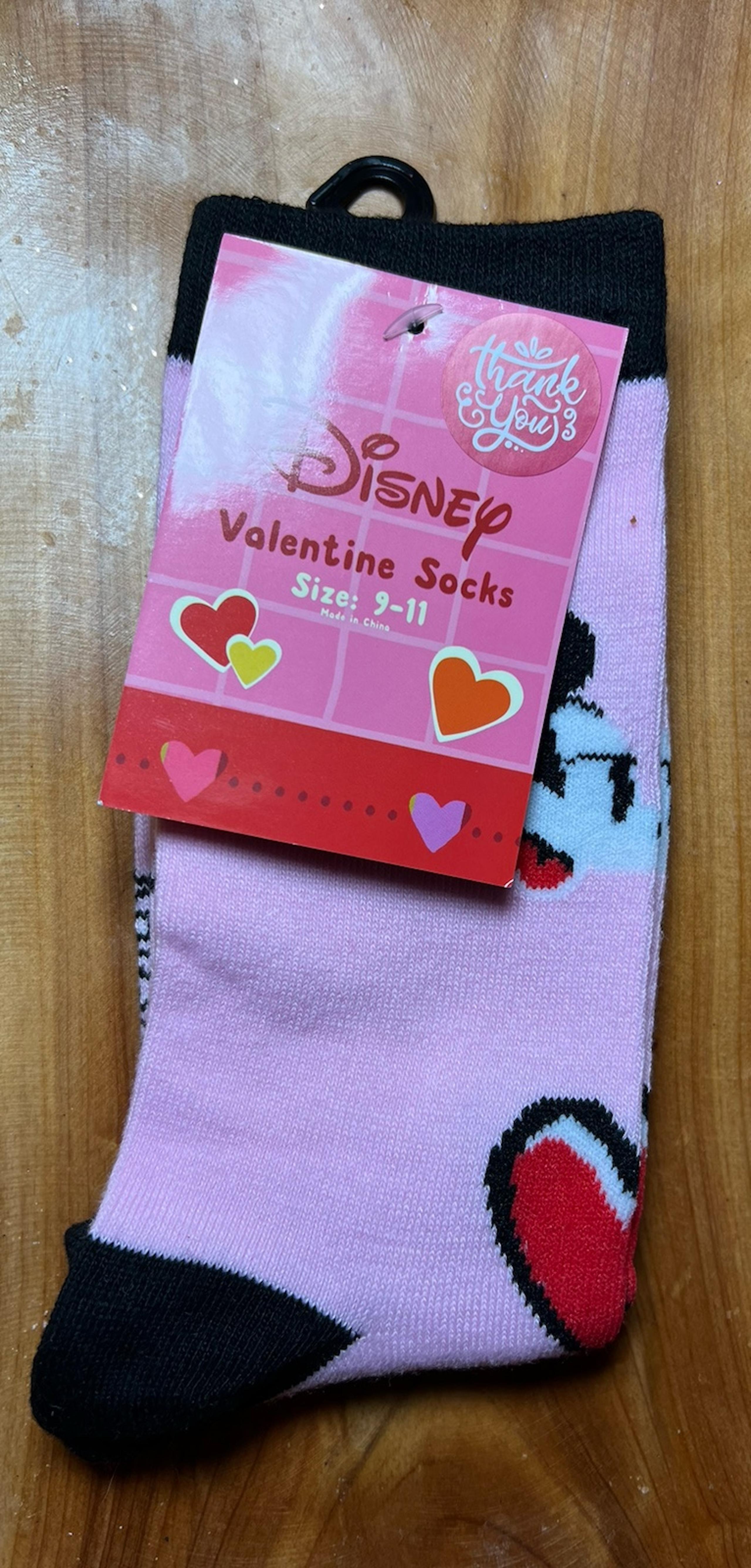 Disney Mickey & Minnie Valentine’s Day crew socks :)