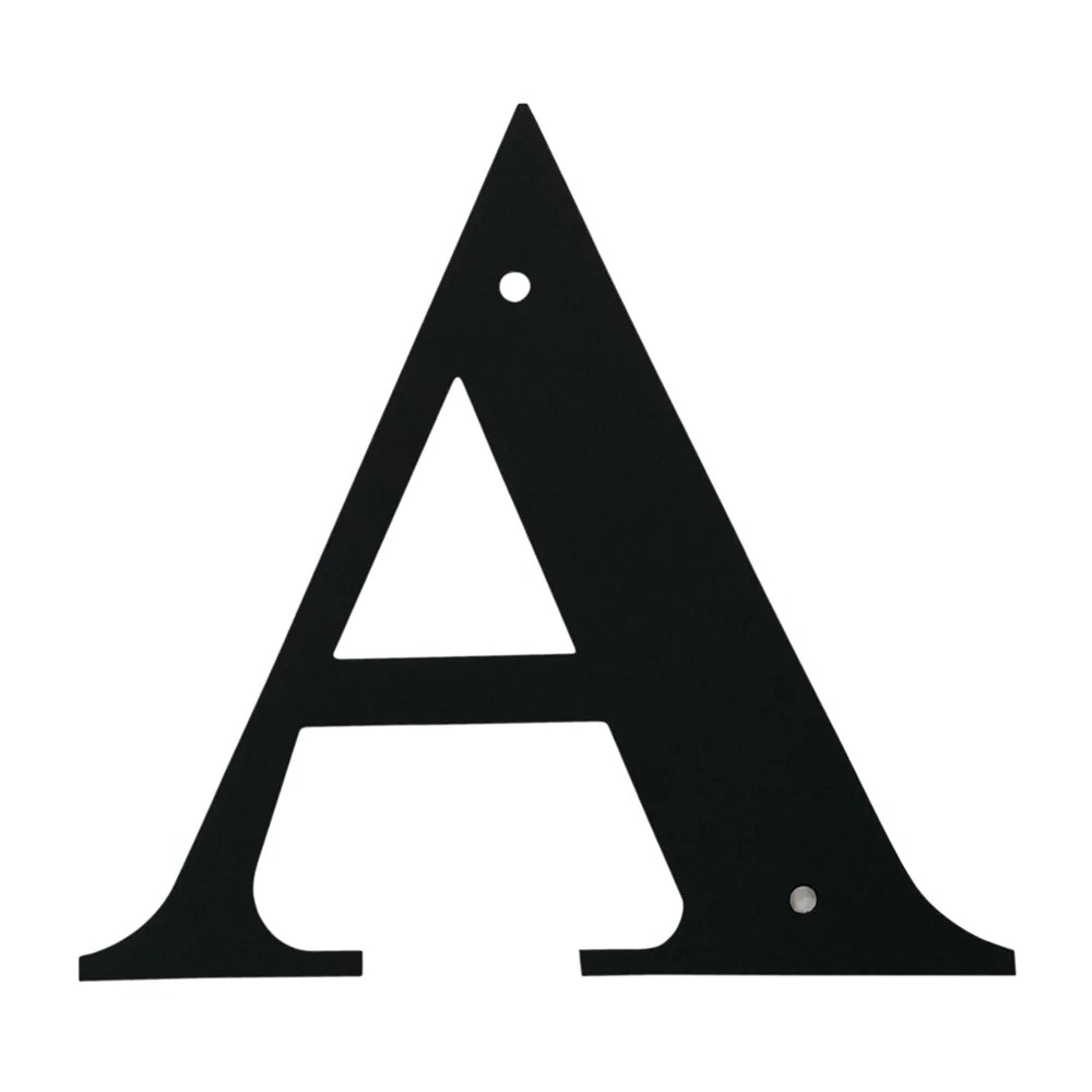 Initial Alphabet Letter A House Wall Plaque Sign 6"H