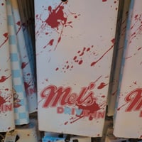 Mels Die In Universal Studios Halloween Horror Nights Tea Kitchen Towel
