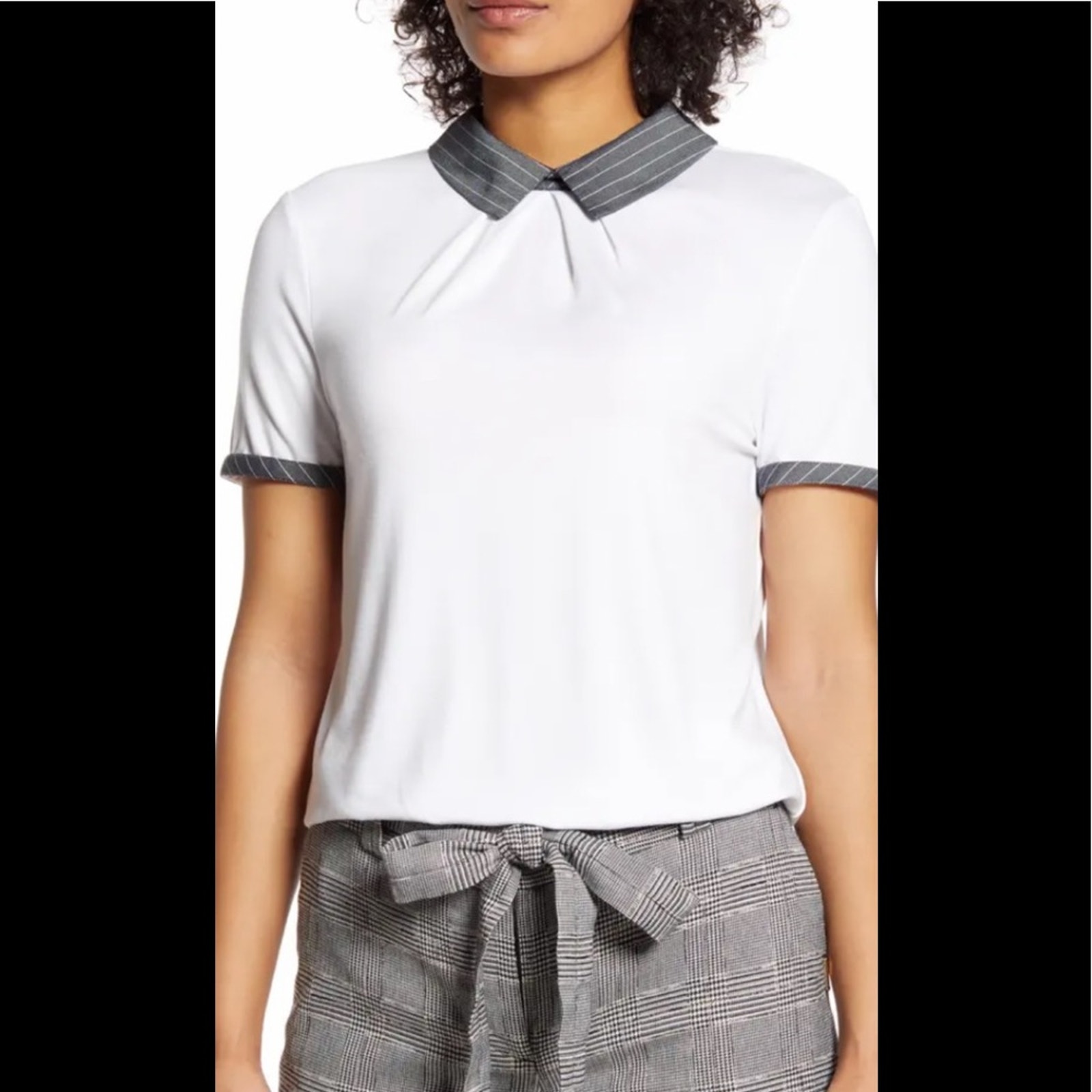 NWT Tommy Hilfiger contrast color top medium