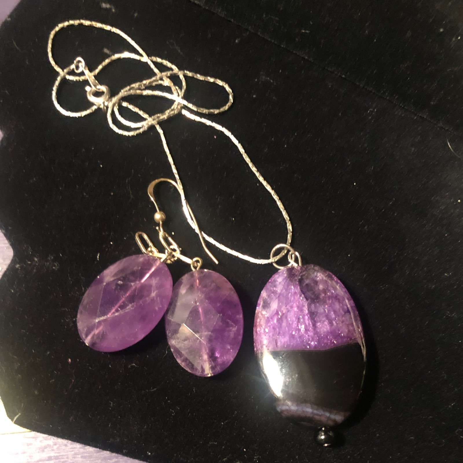 Amethyst jewelry set