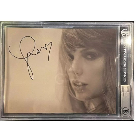 Taylor Swift Signed 8.5 x 11 Tortured Poets Autographed Photo Beckett BAS COA