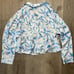 Free People Blue and White Leaf Print Pajama Top Only