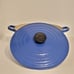 Le Creuset Blue Dutch Oven - Round with Double Handles and Lid #26 5.5 Qt