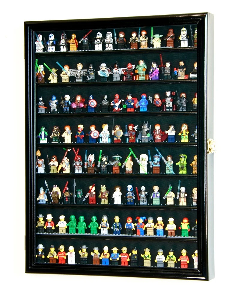 Large 110+ Mini Figures Minifigures Display Case Cabinet