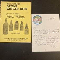 The Illustrated Stone Ginger Beer Reference Guide Sven Stau 1984 #234 w/ Letter