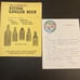 The Illustrated Stone Ginger Beer Reference Guide Sven Stau 1984 #234 w/ Letter