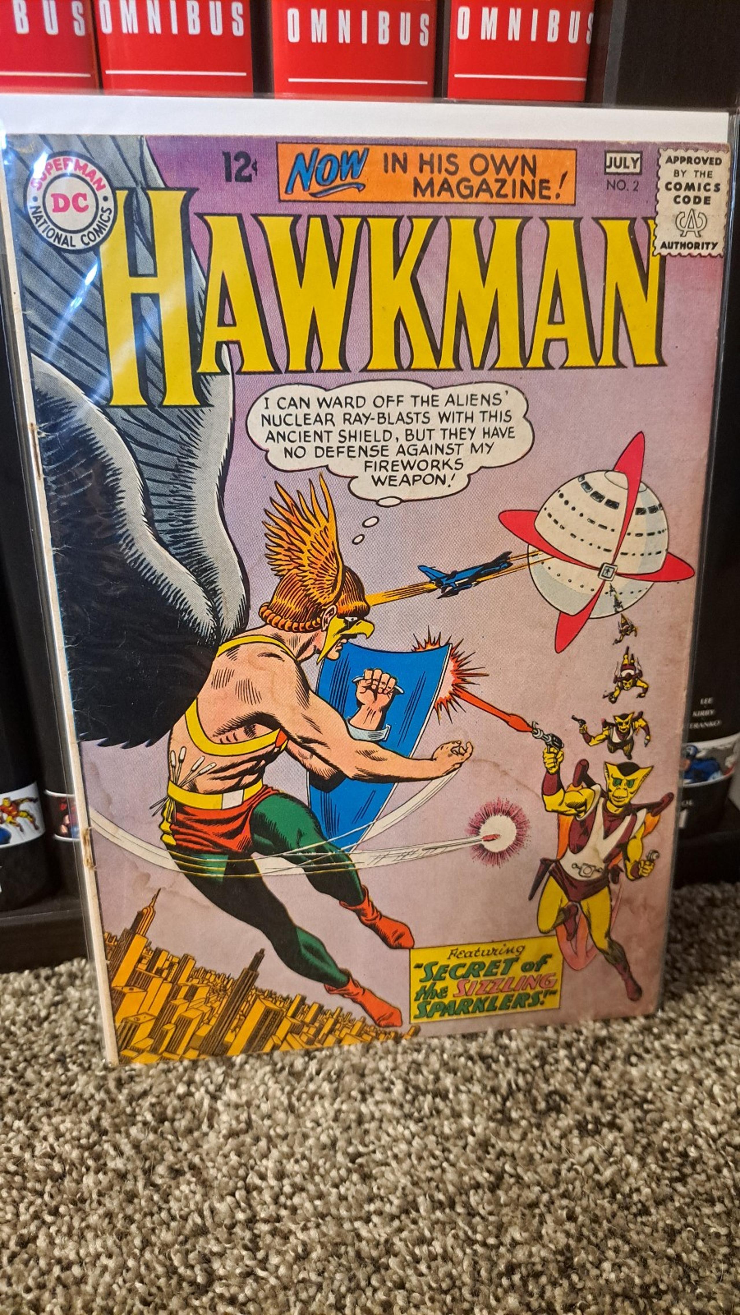Hawkman 2 DC Comics Silver Age Comic Book Low Grade DC Comics Hakman Hawkgirl
