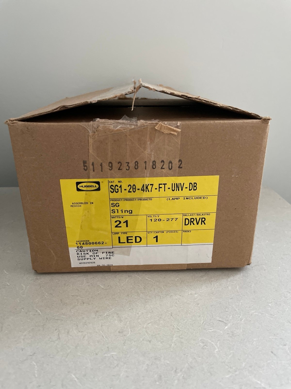 Hubbell Lighting SG Sling Led light Dark Bronze