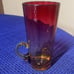 MT. WASHINGTON AMBERINA GLASS MUG 4 7/8” tall