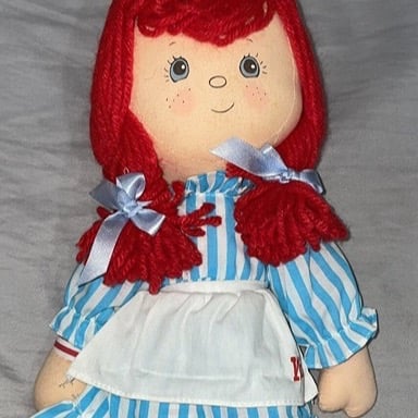 Rare Wendy's Inc. Rag Doll 1985 Fast Food Toy Wendy Caltoy