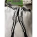 Beetlejuice Sandworm Skull Shower Curtain Black & White 70 X 72” Fabric NEW