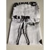 Beetlejuice Sandworm Skull Shower Curtain Black & White 70 X 72” Fabric NEW