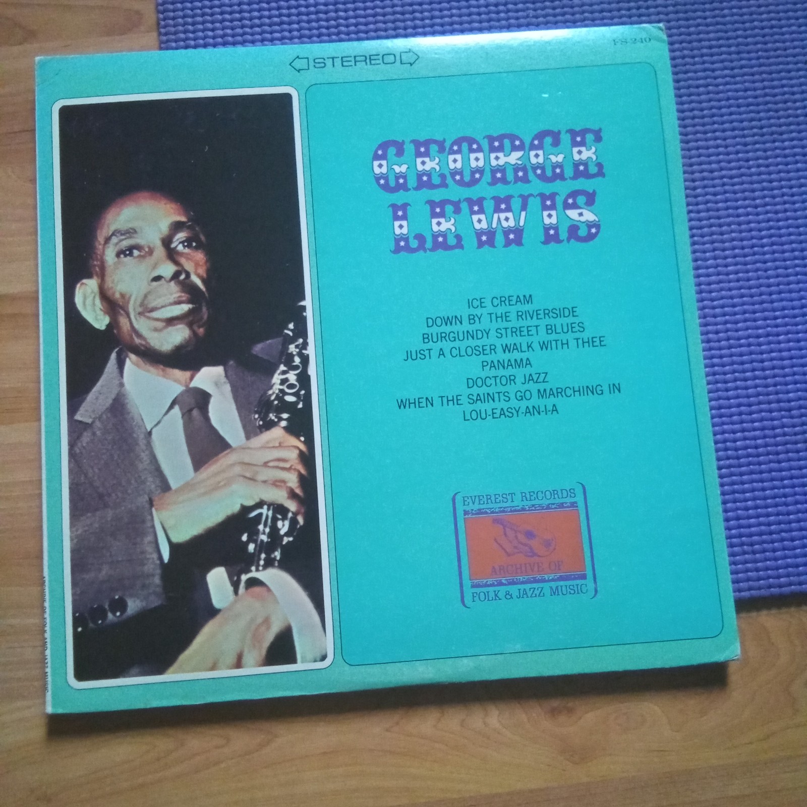 VINTAGE VINYL BLUES & JAZZ GEORGE LEWIS FS 240