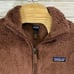 Patagonia Women's Teddy 1/4 Zip Pullover Fleece Brown Jacket Fall Winter Sz Sm