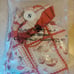 Nightwhisper Lolita Mushroom Stamp Red Skirt with Bow Headband