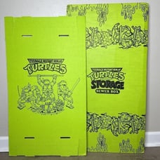 ORIGINAL 1990 Teenage Mutant Ninja Turtle Storage Sewer Box Rare Cardboard