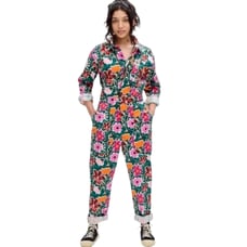 Lucy & Yak Wilderly Floral Long Sleeve Carmen Jumpsuit Boilersuit