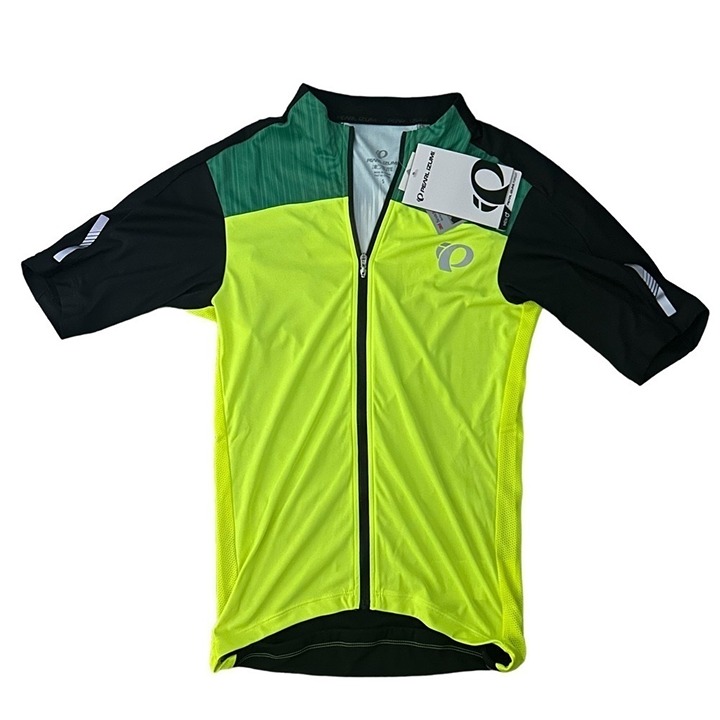NWT Pearl Izumi Men’s Small Elite Pursuit Jersey Style Green Yellow Flourescent
