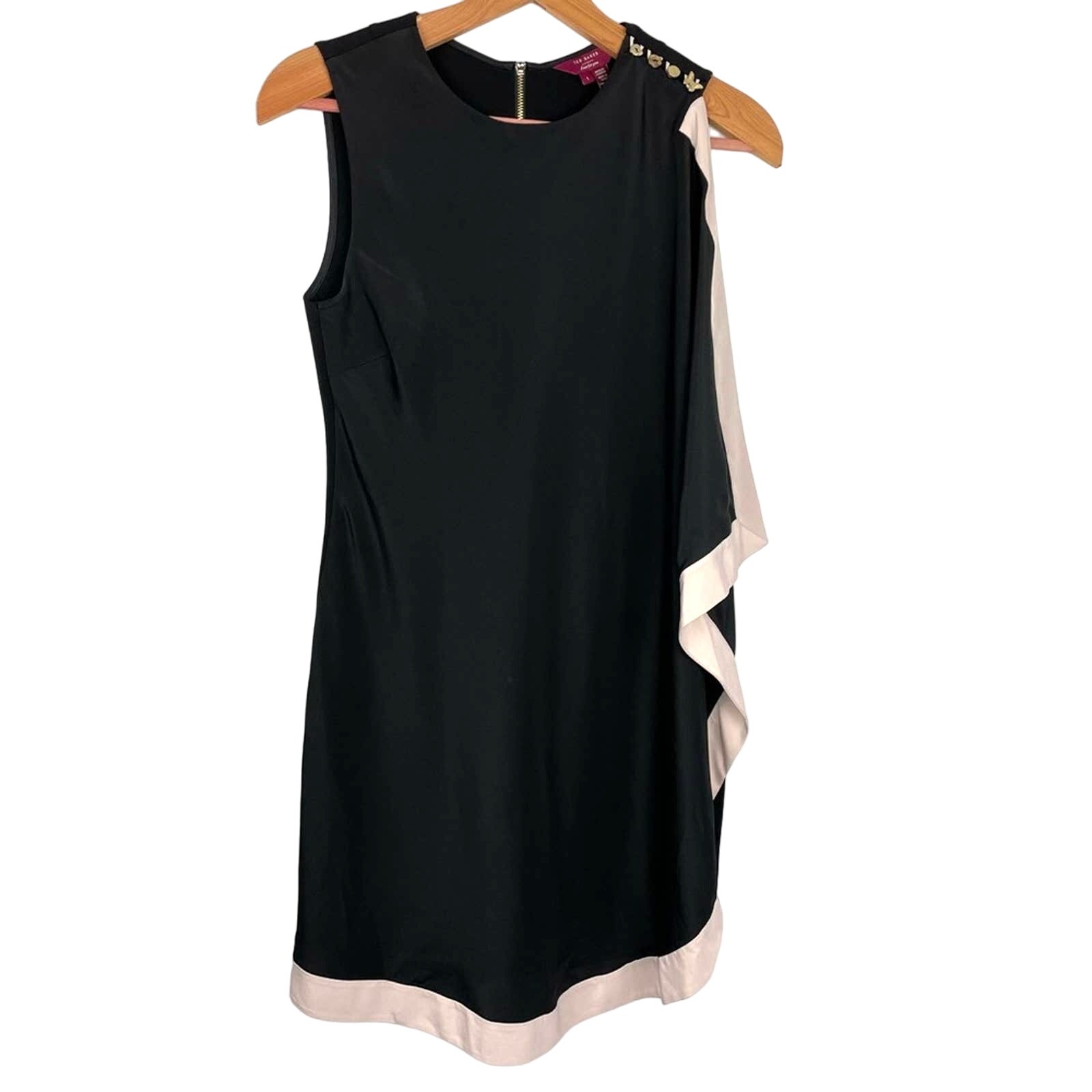 Ted Baker | Body Con & Cape Black Dress Embellishments