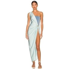 Baobab Nikka Dress Blue Lagoon Womens Size Large