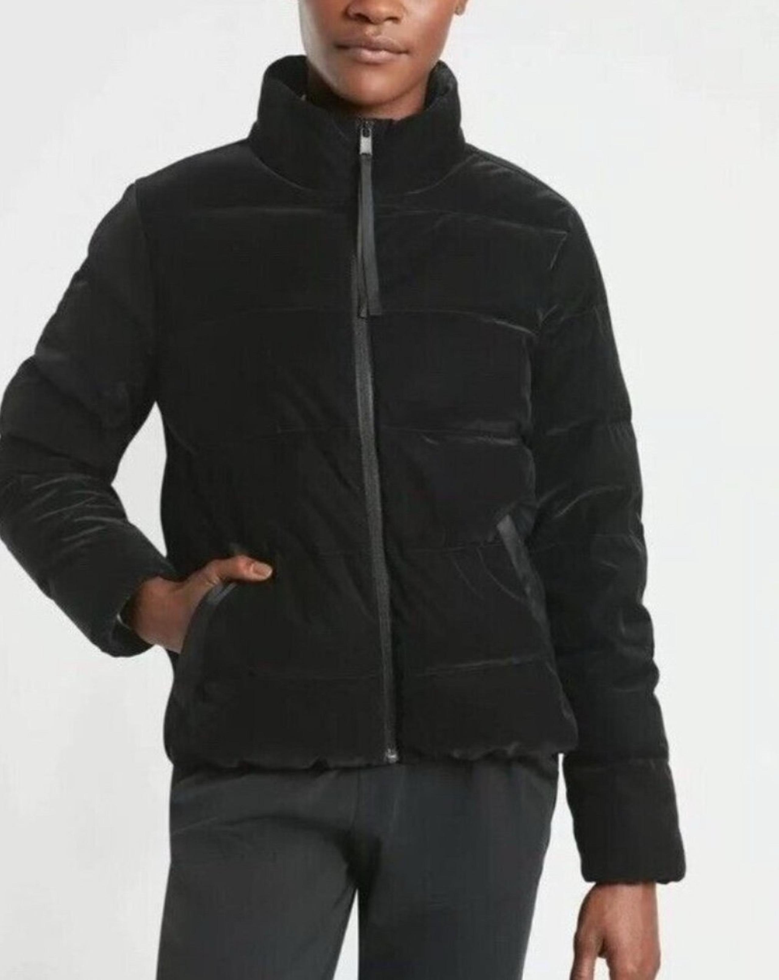 Athleta Venice Odyssey Down Jacket Black Size S
