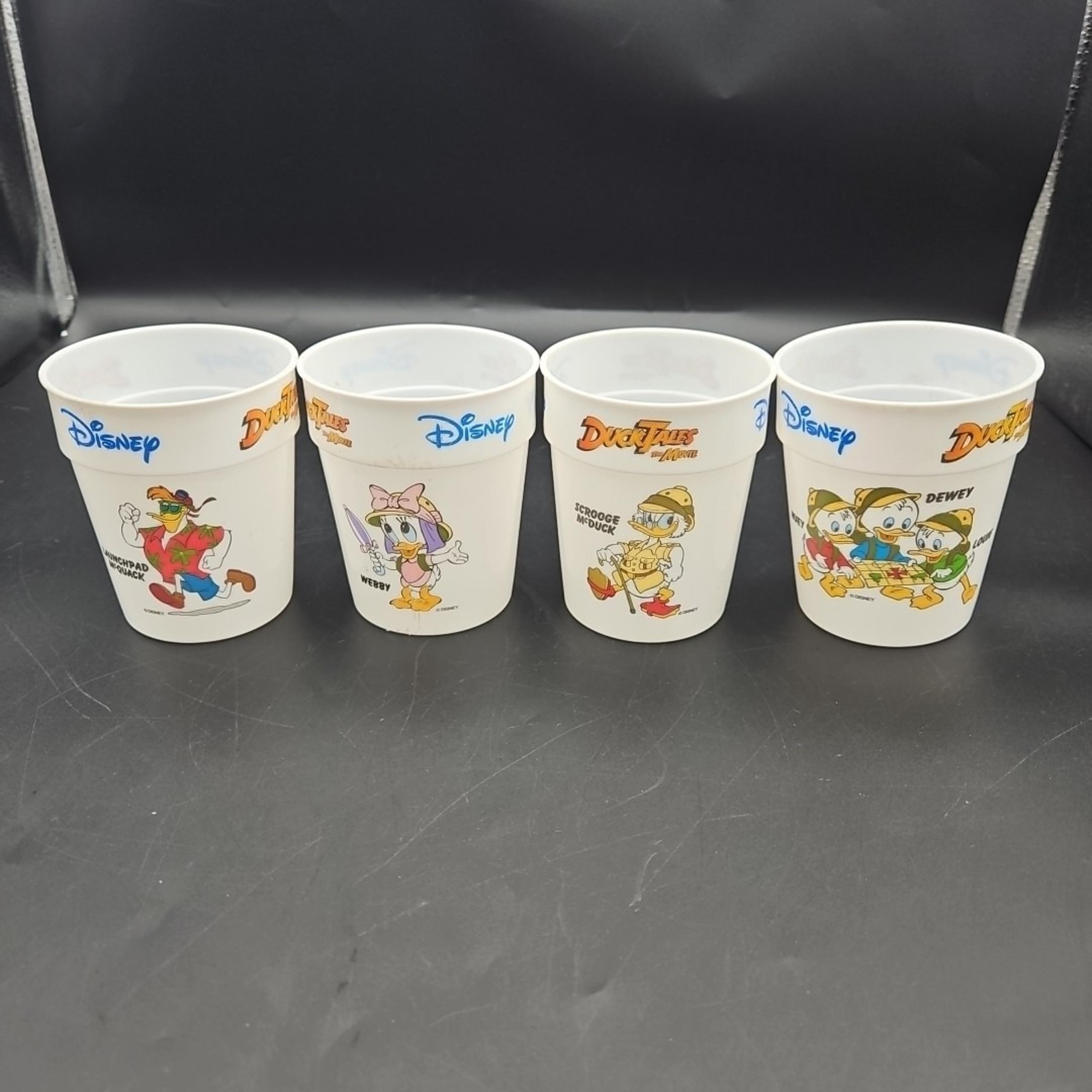 Disney Duck Tales the Movie Mini Cup Set of 4 Ziploc Mail-in Promo