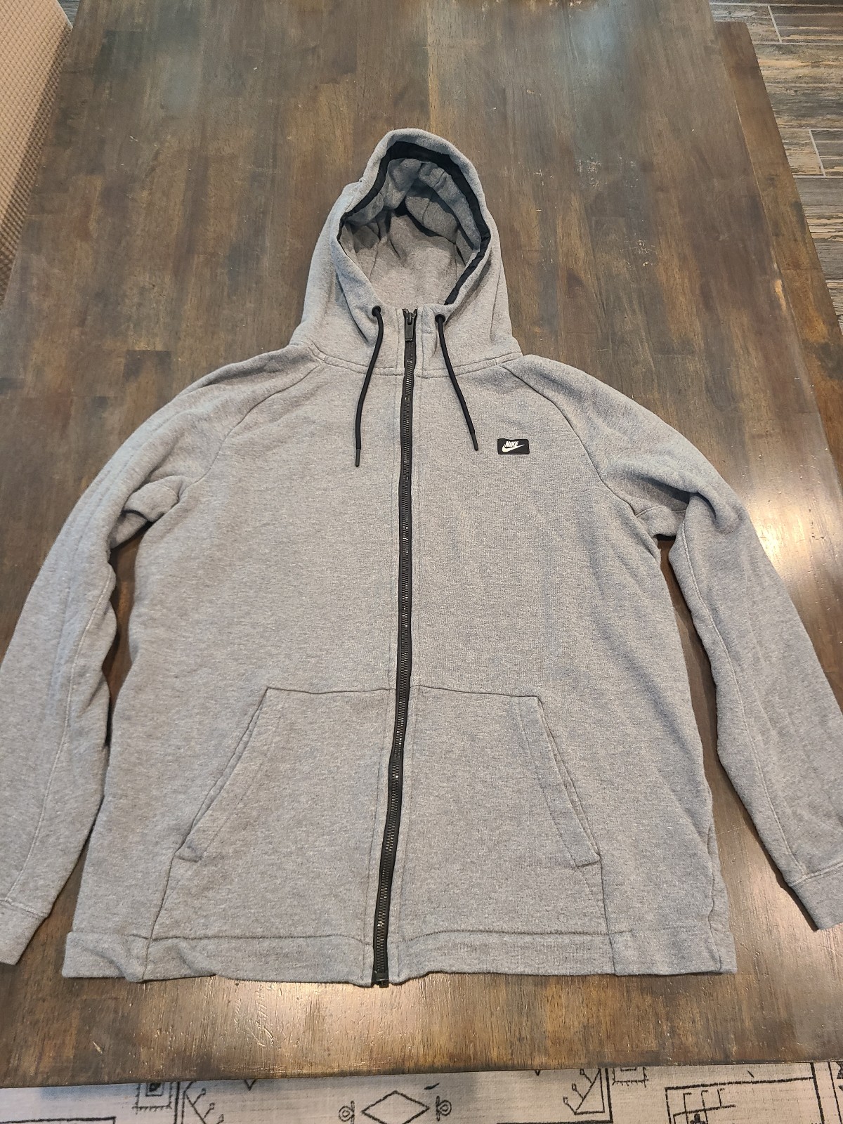 Nike Mens zipper up Hoodie size Large