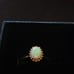 10 Ct White Gold Opal Ring