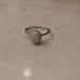 10 Ct White Gold Opal Ring