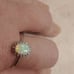 10 Ct White Gold Opal Ring