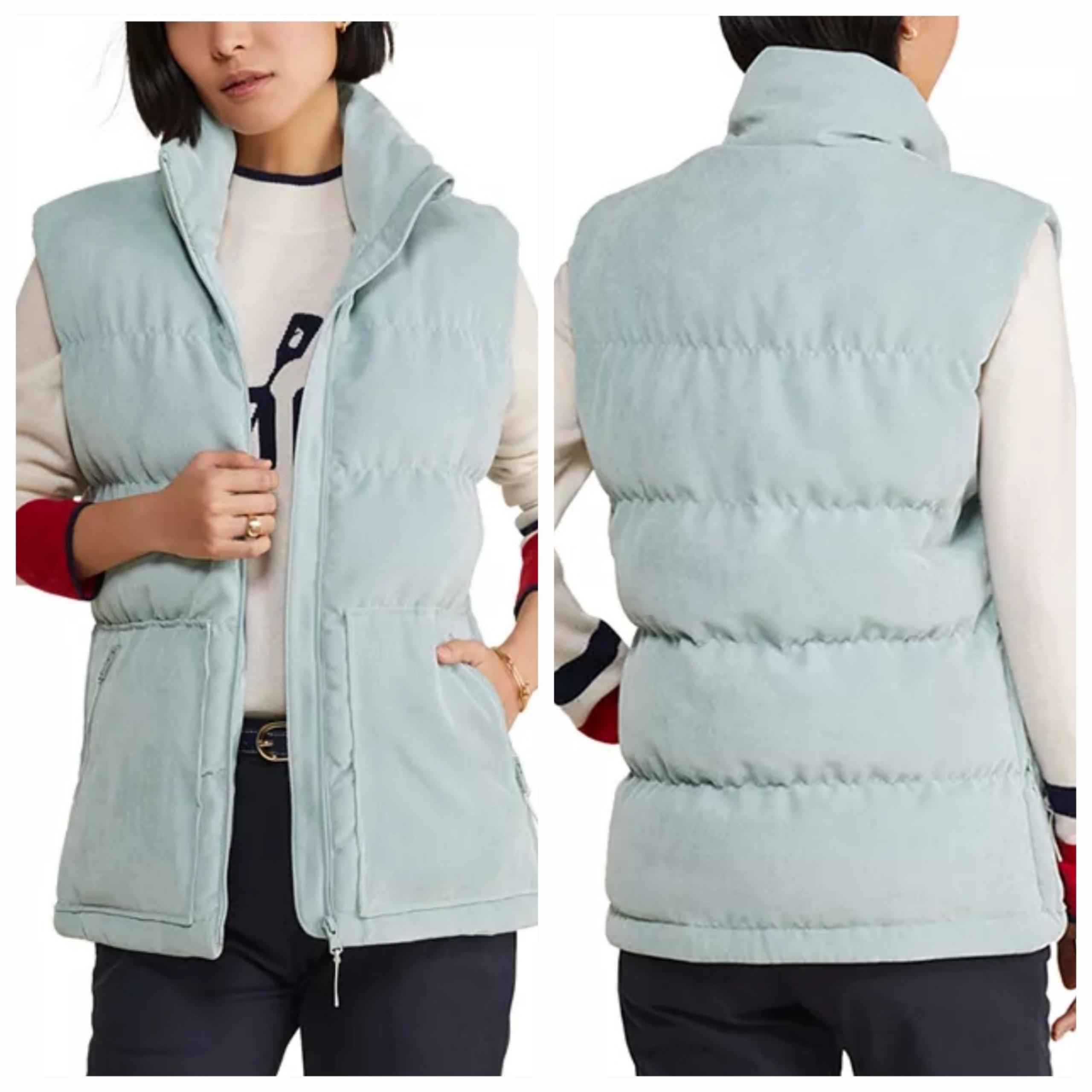 Vineyard Vines Oversized Corduroy Puffer Vest - Women's size MEDIUM