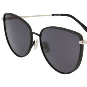 NEW Lacoste L230S 001 Matte Black Sunglasses with Grey Lenses