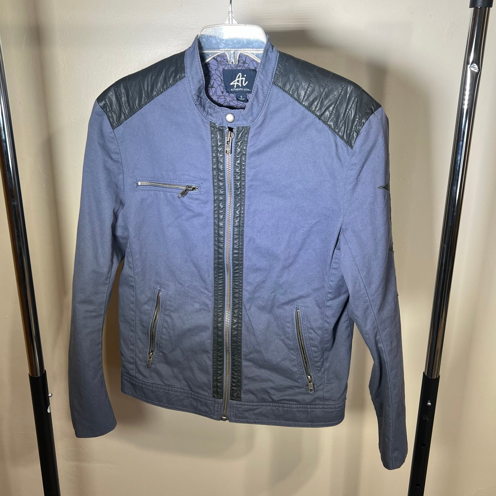 vintage motorcycle jacket authentic icon size small