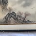 Pair Antique Framed Signed Oriental Watercolor Paintings Bamboo frame