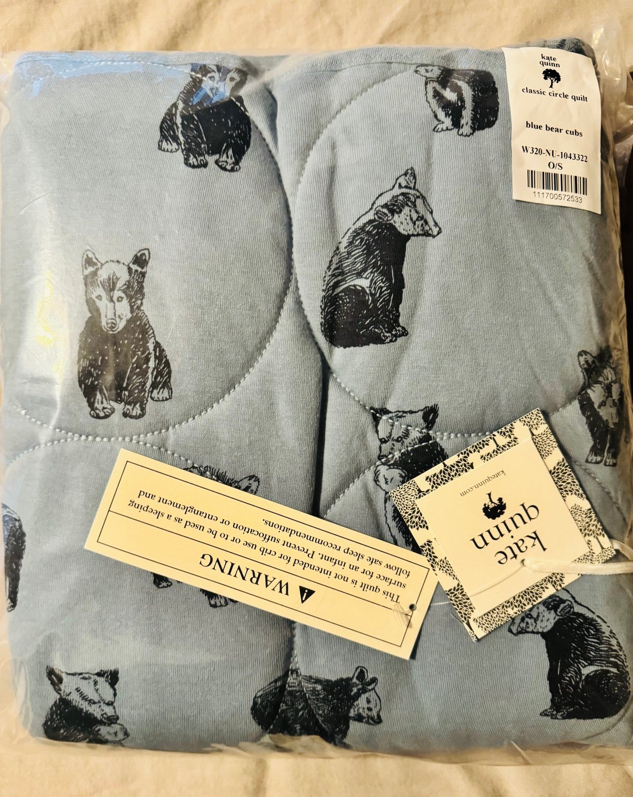 Kate Quinn Bear Quilt
