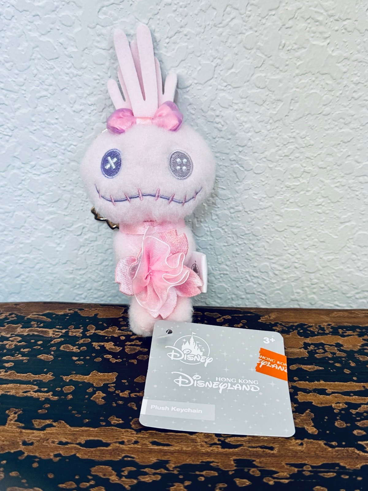 Disney Sakura Lilo and Stitch Scrump Plush Keychain