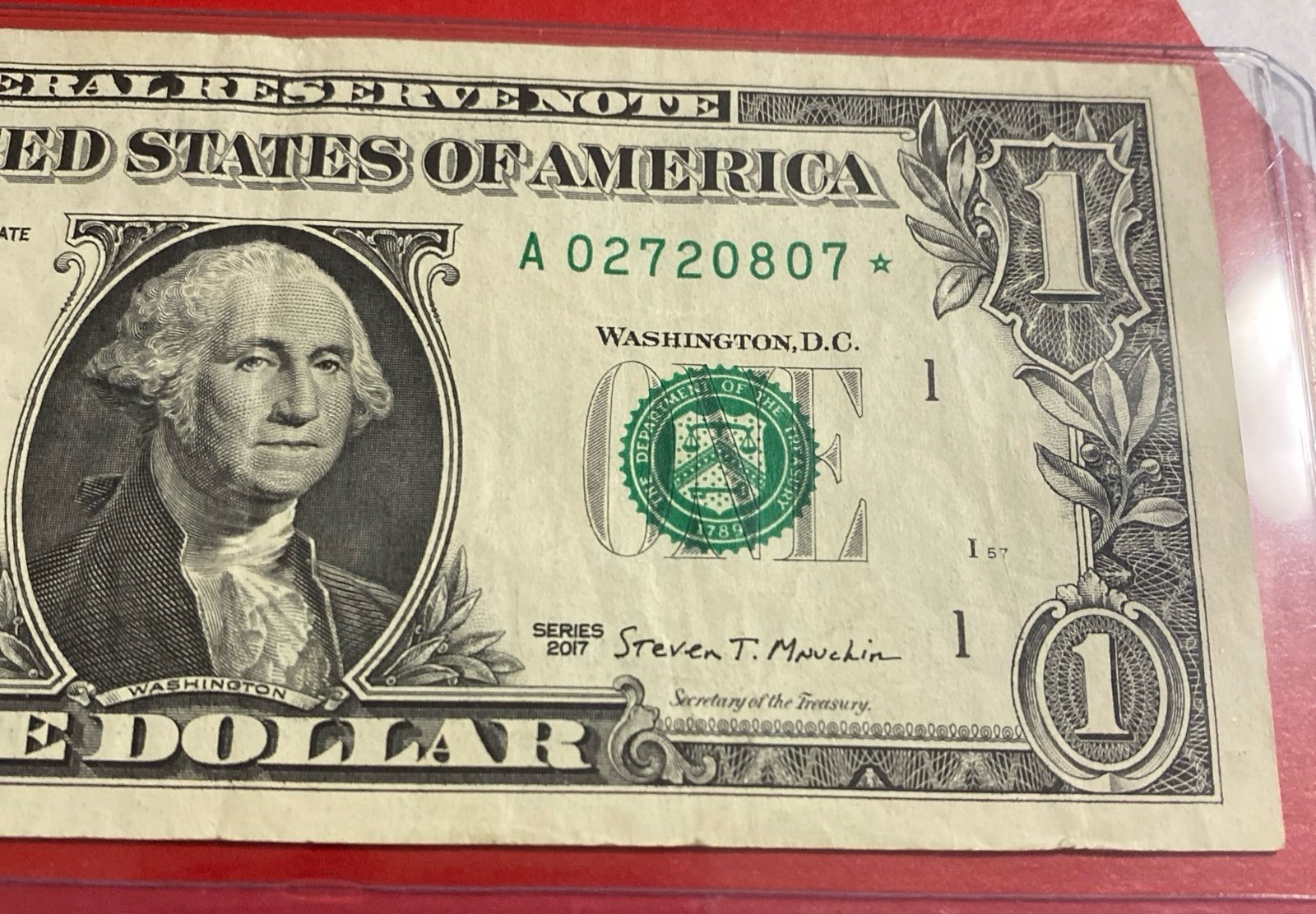 1 Dollar Bill Star Note