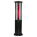 RADtec 80-Inch Ellipse Flame Patio Heater - Black with Ruby Glass