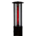 RADtec 80-Inch Ellipse Flame Patio Heater - Black with Ruby Glass